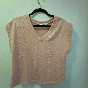 NWOT pink sweater vest